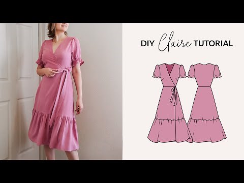 How to Sew a Wrap Dress with Puff Sleeves | DwT
