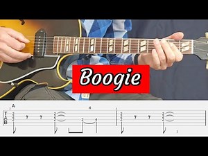 How to play Boogie Woogie Guitar I Easy Lesson I Key of A with Tabs