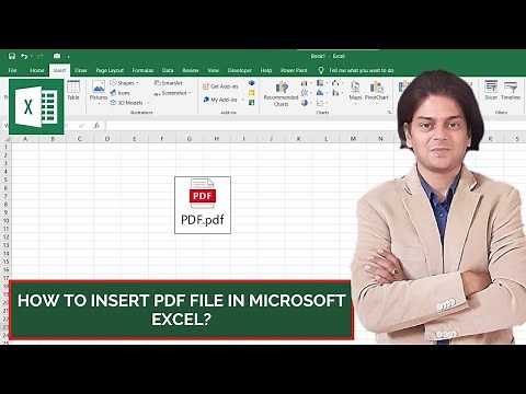 How to insert PDF file in Microsoft excel?