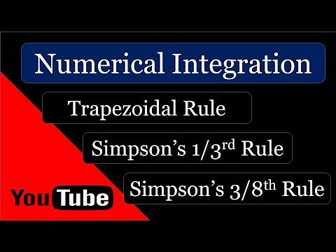 Numerical Integration Introduction l Trapezoidal Rule Simpson's 1/3 Rule l Simpson's 3/8 l GATE 2021
