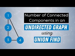 Union Find Data Structure - Number of Connected Components in an Undirected Graph (LeetCode)