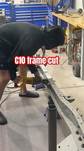 🔧 C10 build • Frame shortening • Classic truck projects👍 Like & Follow for more C10 fun!