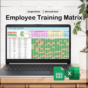 Employee Training Tracker Excel & Google Sheets, HR Training Matrix Template, Workforce Certification Log, Human Resources Compliance Tool - Etsy