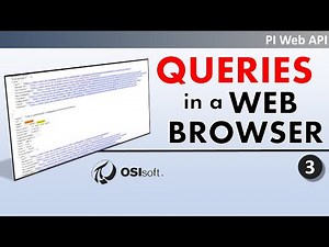PI Web API - Make PI Web API queries in a web browser