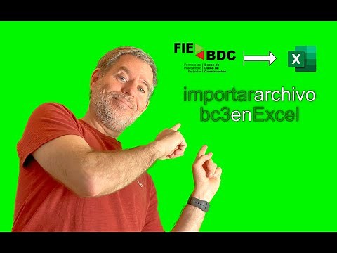 Importar archivo bc3 en Microsoft Excel