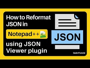 How to Reformat JSON in Notepad++ with JSON Viewer Plugin | 2024