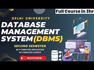 DBMS | Database Management System full course Delhi University | MySQL One Shot #dbms #mysql #du