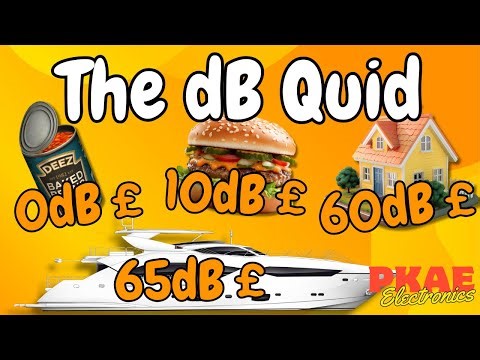 I Invented the "dB Quid" (dB£) (simplifying the Decibels maths).