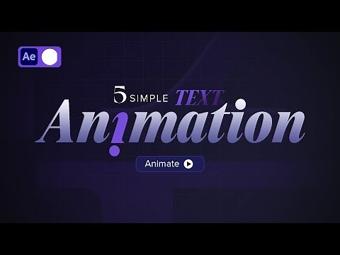 5 Game Changing Ways To ANIMATE Text In After Effects Like A Pro