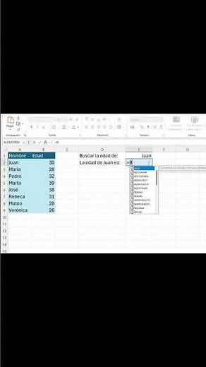 Cómo Usar BUSCARV en Excel #shorts