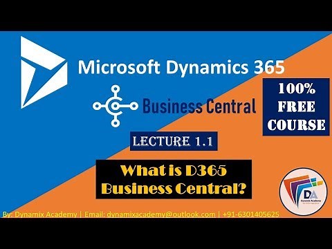 Microsoft Dynamics 365 Business Central Training by Dynamix Academy