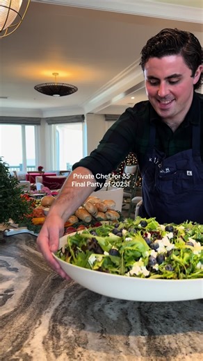 The final private cheffing gig of 2025! Feels perfect to round off an epic year at the jersey shore! Thank you all so much for your overwhelming never ending support. I can’t wait to see what we do together in the new year! The Menu Build Your Own Bagel Board with Lox, Cream Cheese, Onions, and Capers Continental Breakfast Board with Seasonal Fruits, Pastries, Croissants, and Artisan Cheeses Mezze Board with Olives, Cheeses, Hummus, Pita, Cucumbers, Peppers, and Tzatziki Wishbone’s Christmas Con
