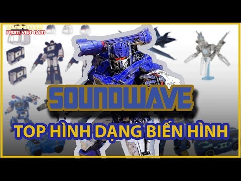 CÁC HÌNH DẠNG THAY THẾ CỦA SOUNDWAVE | top transformers #soundwave #transformers