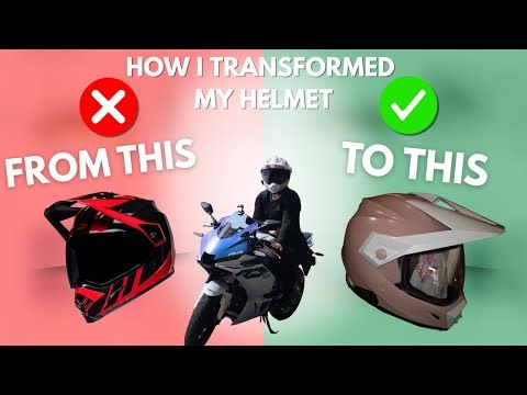 DIY Custom Motorcycle Helmet Paint | How I Painted My Helmet at Home