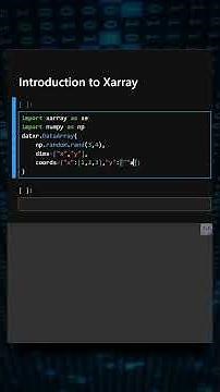 Introduction to Xarray
