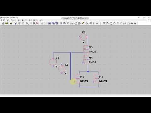 NOR gate using CMOS in LTSpice