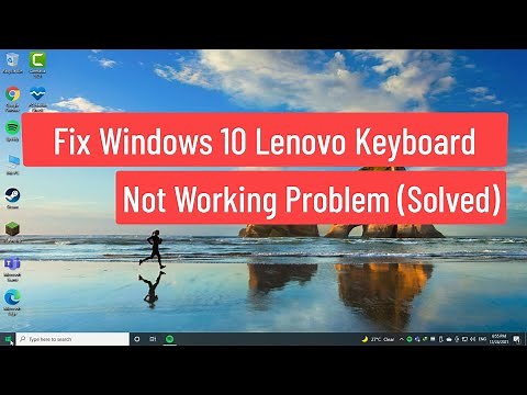 Fix Windows 10 Lenovo Keyboard Not Working Problem (Solved)