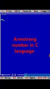Armstrong number in c program | c program to Armstrong number | #coding #clanguage #codeeducation