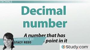 Comparing & Ordering Decimals | Definition & Examples