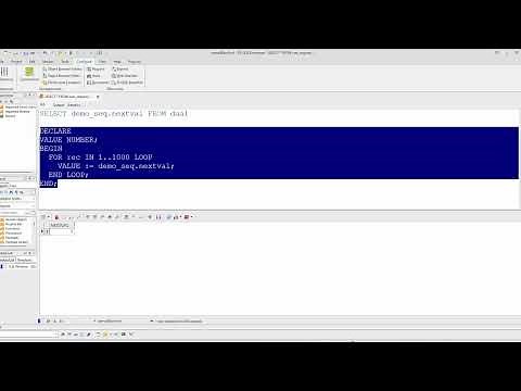 how to reset sequences in oracle