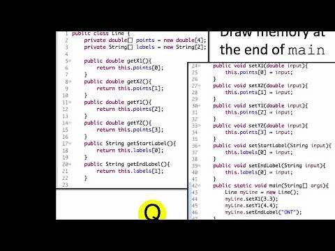 Practice drawing memory diagrams for Java code with objects and arrays