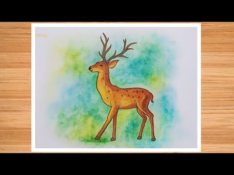 🦌 How to Draw a Deer Step by Step | Easy Deer Drawing for Beginners 🎨