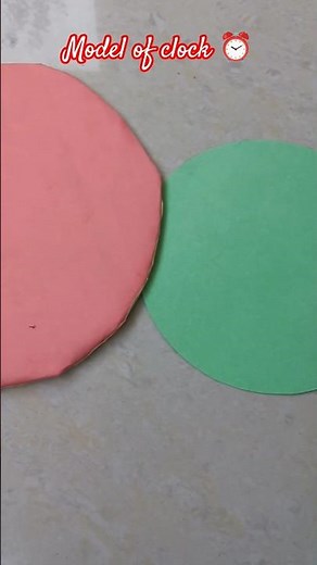 wall clock craft idea for school project#Math project#model of clock#diy#craft#youtubeshorts#shorts