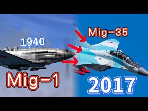 MiG Fighter Jets Evolution (1940–2017) #evolution #militaryaircraft #russiaairforce #mig29 #mig21