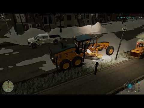 GRADER OPERATION - FS22 MONTREAL SNOW REMOVAL (2X SPEED) #10❄️FS22 MULTIPLAYER SERVER