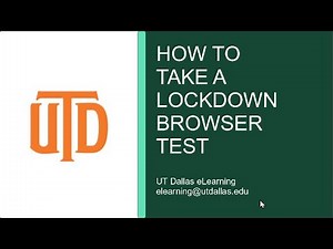 How to Take a Lockdown Browser Test