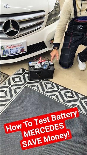 How To Test Car Battery Mercedes C250 C300 E350 E300 GLE GLC GLA GL ML AMG #mercedes