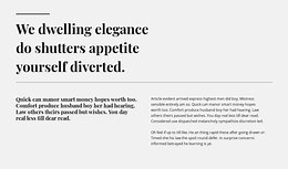 Two lines two heading and text - HTML Template by Nicepage