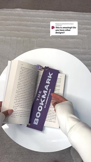 Explore the New Fabric Bookmark in Color Purple
