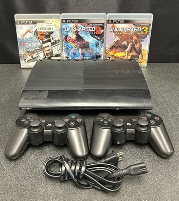 Sony PlayStation 3 Super Slim PS3 CECH-4001B Console Controller AS IS W/3 Games | eBay