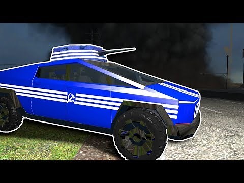 Tornado Survival With a Tesla Cybertruck! - Garry's Mod Gameplay