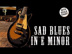 Sad blues backing track in E minor