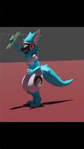 Protogen eating ram :3 #furry #protogen #animation #blender #3danimation