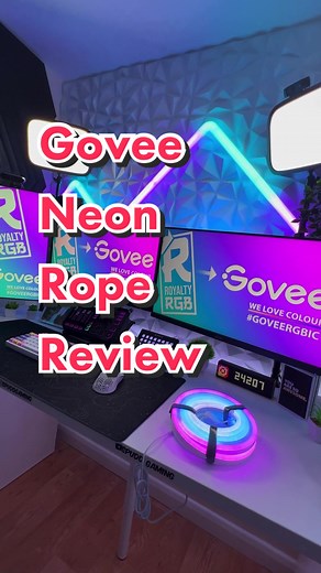 I definitely didn’t upload a spoiler before this video 👀😂 #techtok #pcgamingsetup #gamingsetups #gamingroom #pcsetups #rgblights #govee