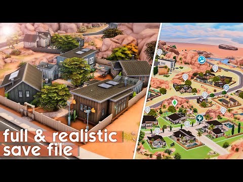 a must have full & realistic save file in the sims 4 ♡ perfect for family gameplay