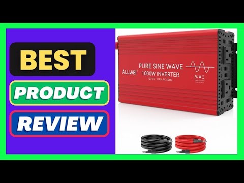 ALLWEI Pure Sine Wave Inverter - 1000 Watt Inverters 12V DC to 110V/120V