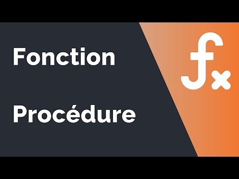 Algorithme #19 : Fonctions et Procédures