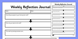 Weekly Reflection Journal