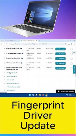 Install HP EliteBook 840 Biometric/Fingerprint Driver (Windows 10/11)