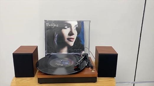 Turntable with speakers-How to connect the two speakers?