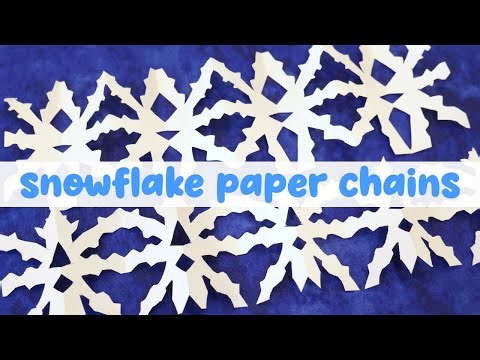 ❄️ Paper SNOWFLAKE Chains Craft (Fun For Winter!)