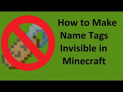 How to Make Name Tags Invisible in Minecraft
