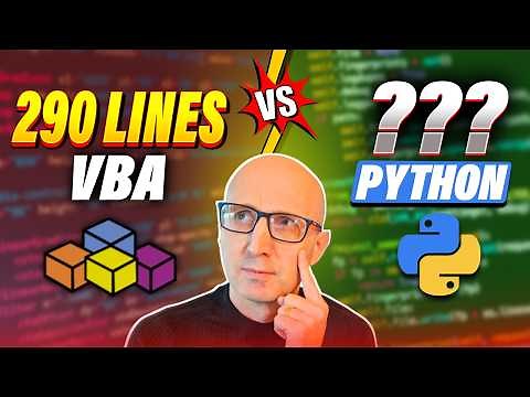 I Rewrote 290 lines of VBA using Python - Here’s What Happened