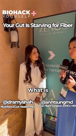 BioHackyourselffans on Instagram: "🎙️ The Fiber Factor: Fueling Gut Health and Mental Wellness ✨ "The first thing to shop for at the grocery store? Fiber. Fiber from fruits, vegetables, whole grains... high sources of fiber." — Dr. Amy Shah A deep dive into metabolic wellness at the Zenos Health Summit. Hosted by Dr. Ann Sung (@anntsungmd), featuring nutrition and gut health expert Dr. Amy Shah (@dramyshah). In this essential clip, Dr. Amy Shah highlights the critical role fiber plays in mainta