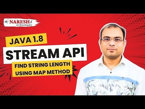 Java Stream API Tutorial Find String Length Using Map Method | Java 8 Programming | Naresh IT