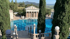 A festoon is a garland decoration that the ancient Greeks and Romans would make for festivals and celebrations. Follow along as we explore the grounds of Hearst Castle looking for the garland decorations in the art and architecture, then we will make one of our own. All you need is scissors, string, a ruler, ribbon and fabric that you do not mind cutting up. | Hearst Castle